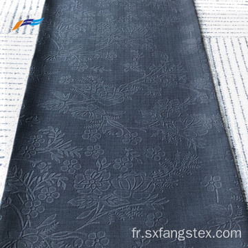 Tissu Abaya 100% polyester en lin britannique en relief 3D